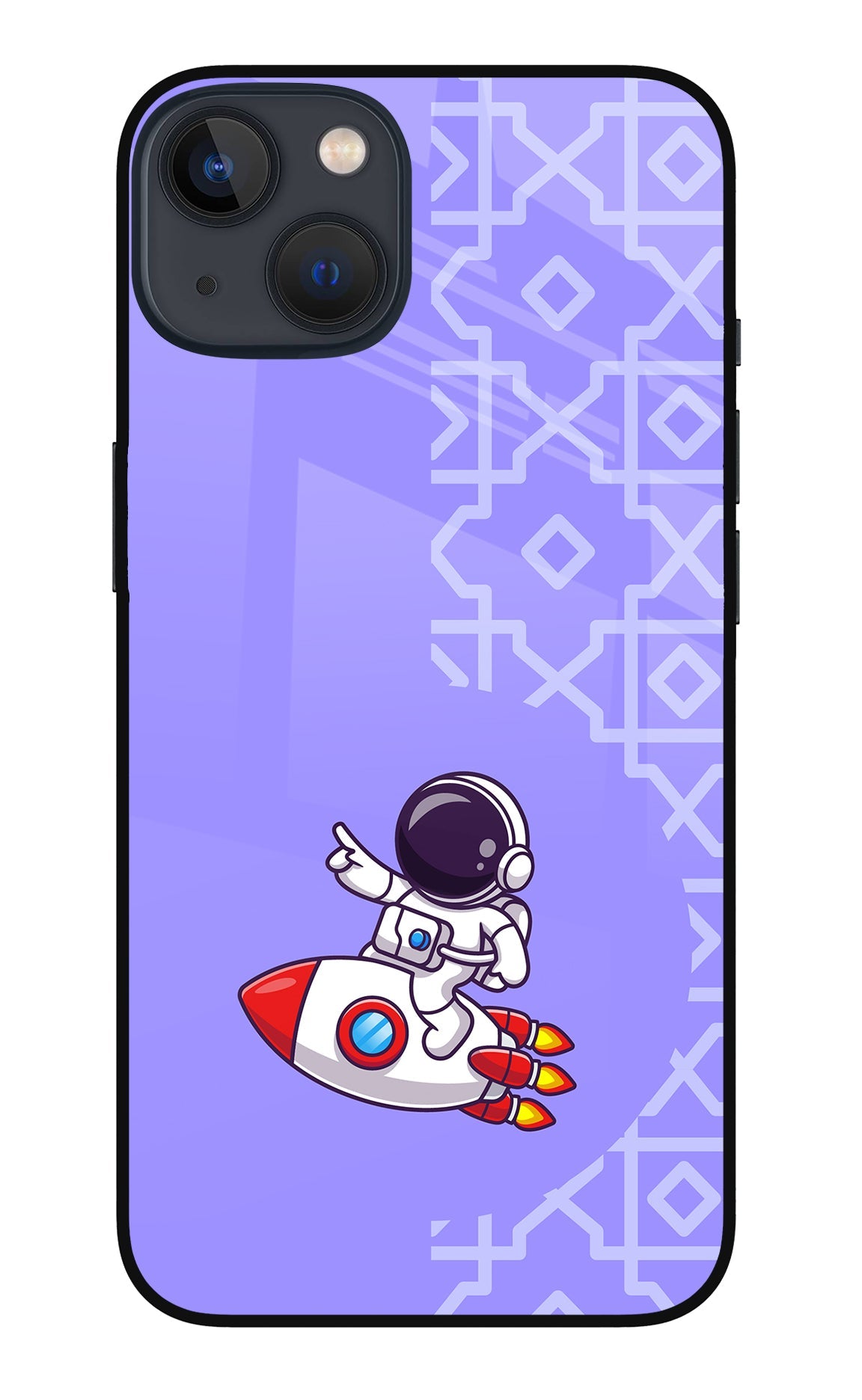 Cute Astronaut iPhone 13 Glass Case