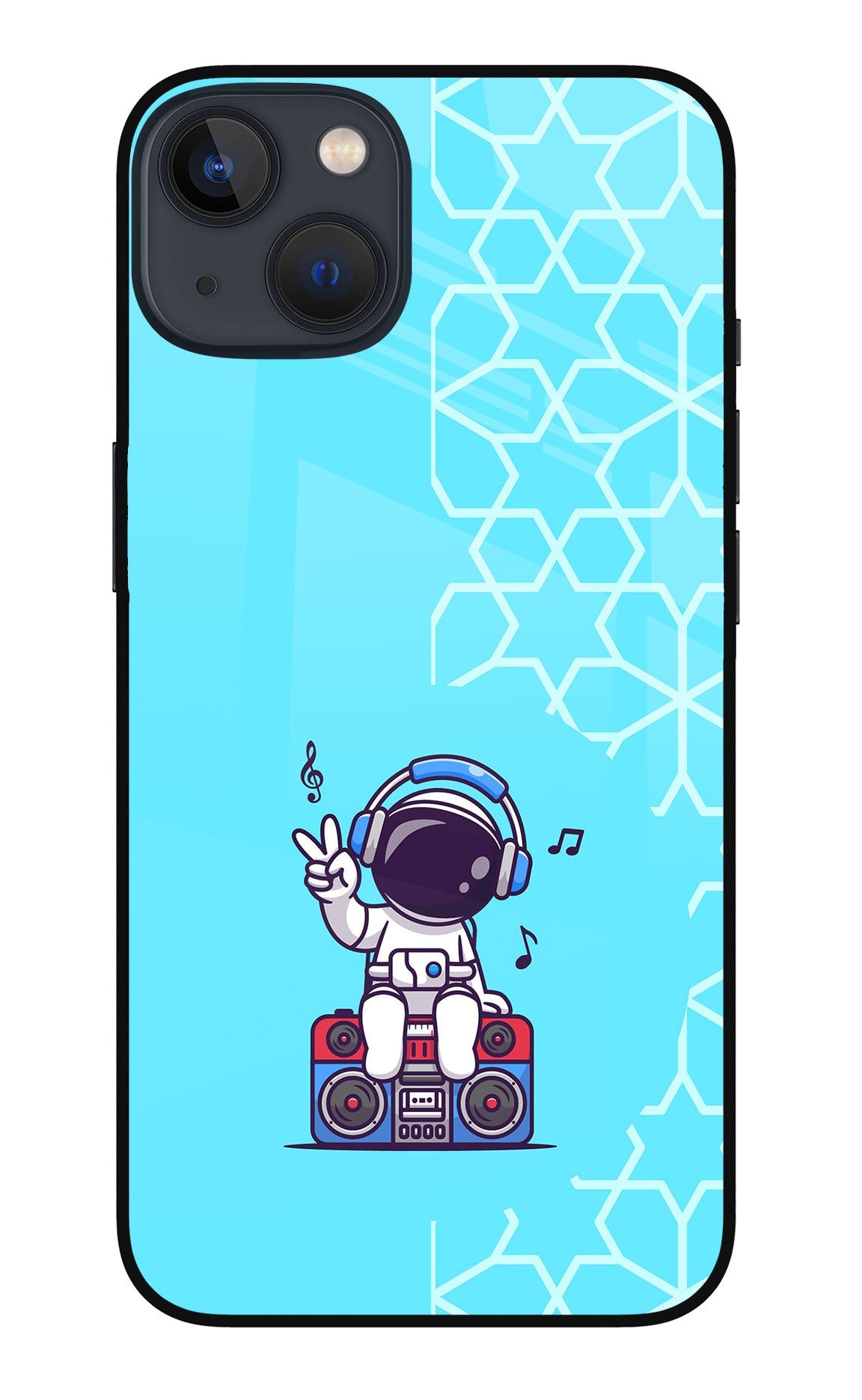 Cute Astronaut Chilling iPhone 13 Glass Case