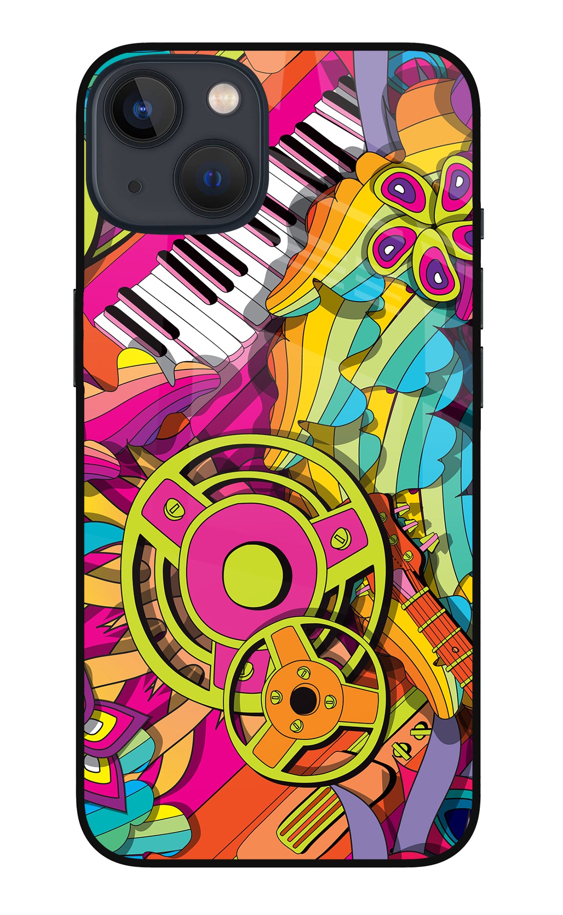 Music Doodle iPhone 13 Back Cover