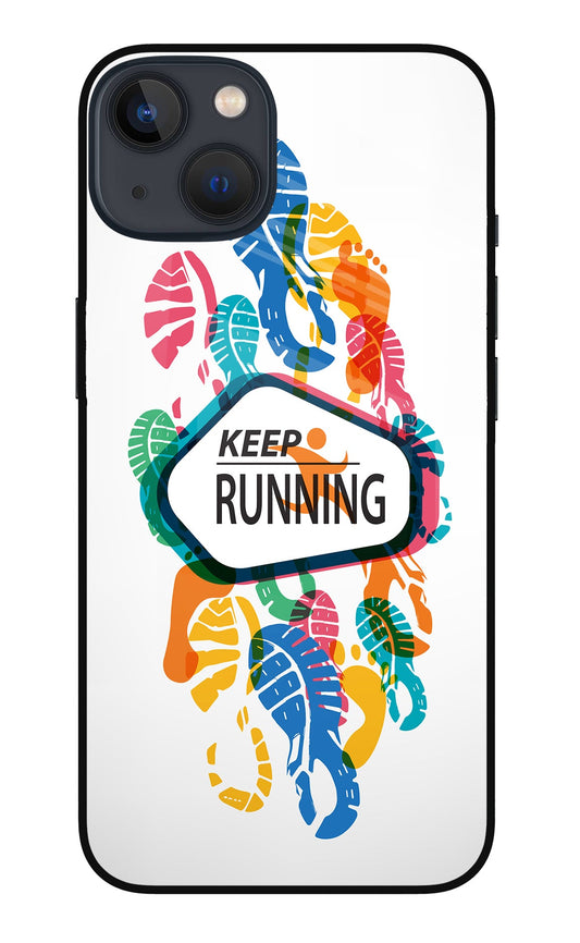 Keep Running iPhone 13 Glass Case