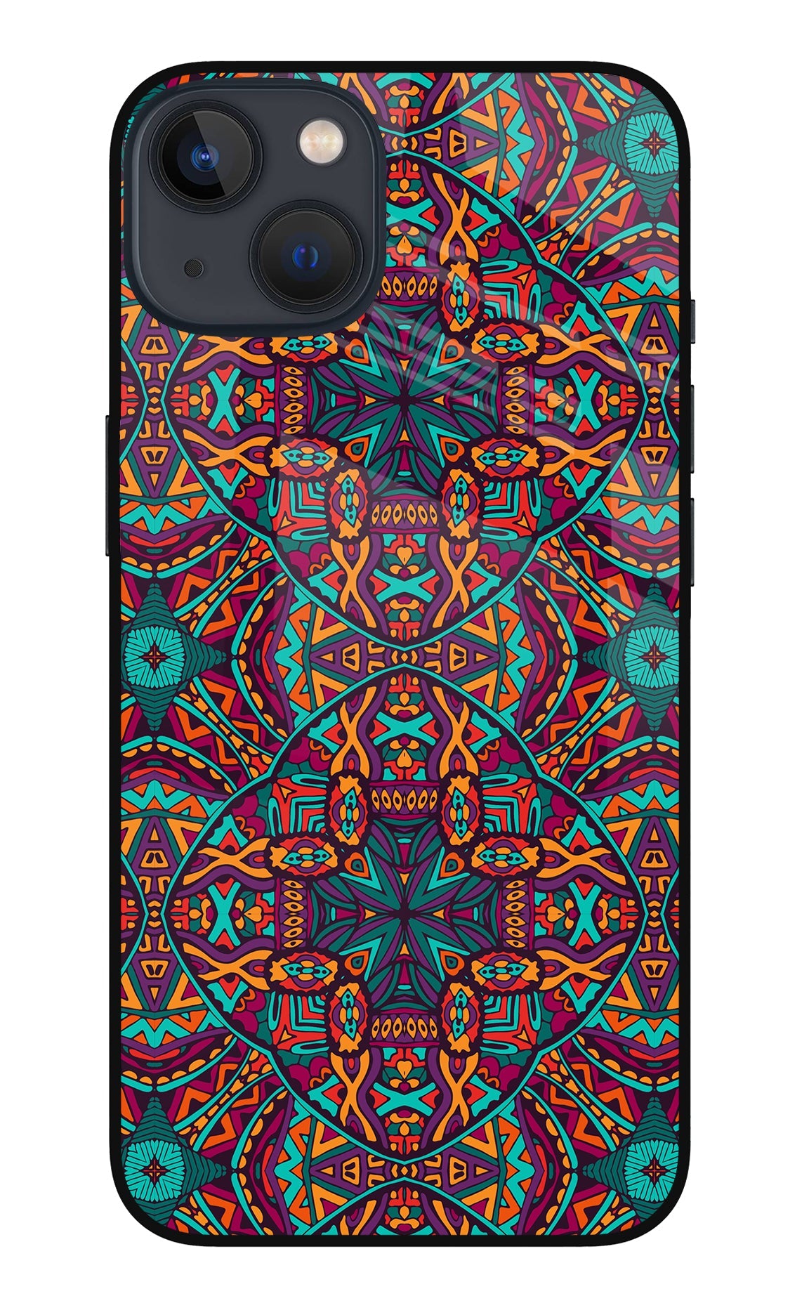 Colour Mandala iPhone 13 Glass Case