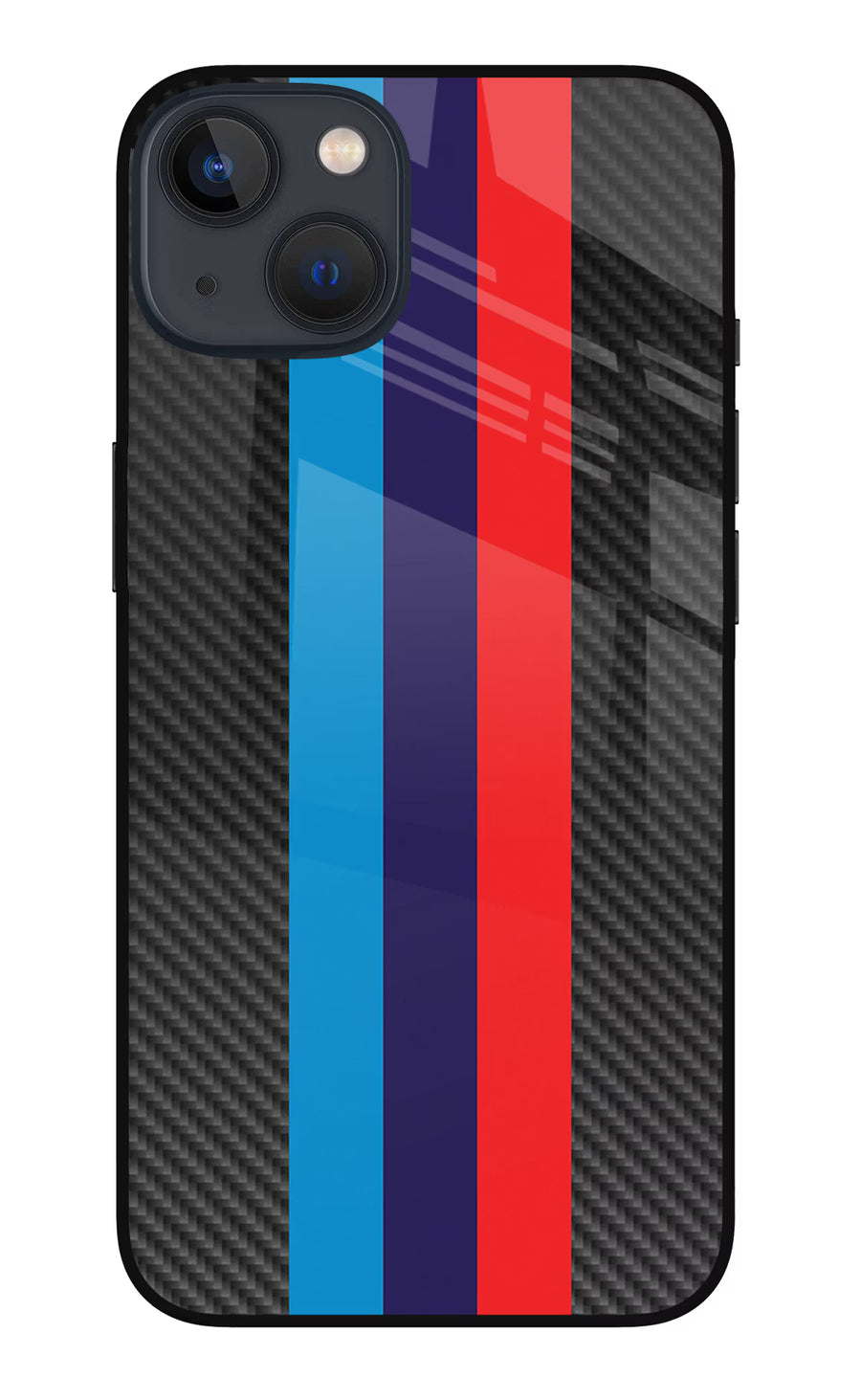 BMW Stripes Pattern iPhone 13 Back Cover, Metal case
