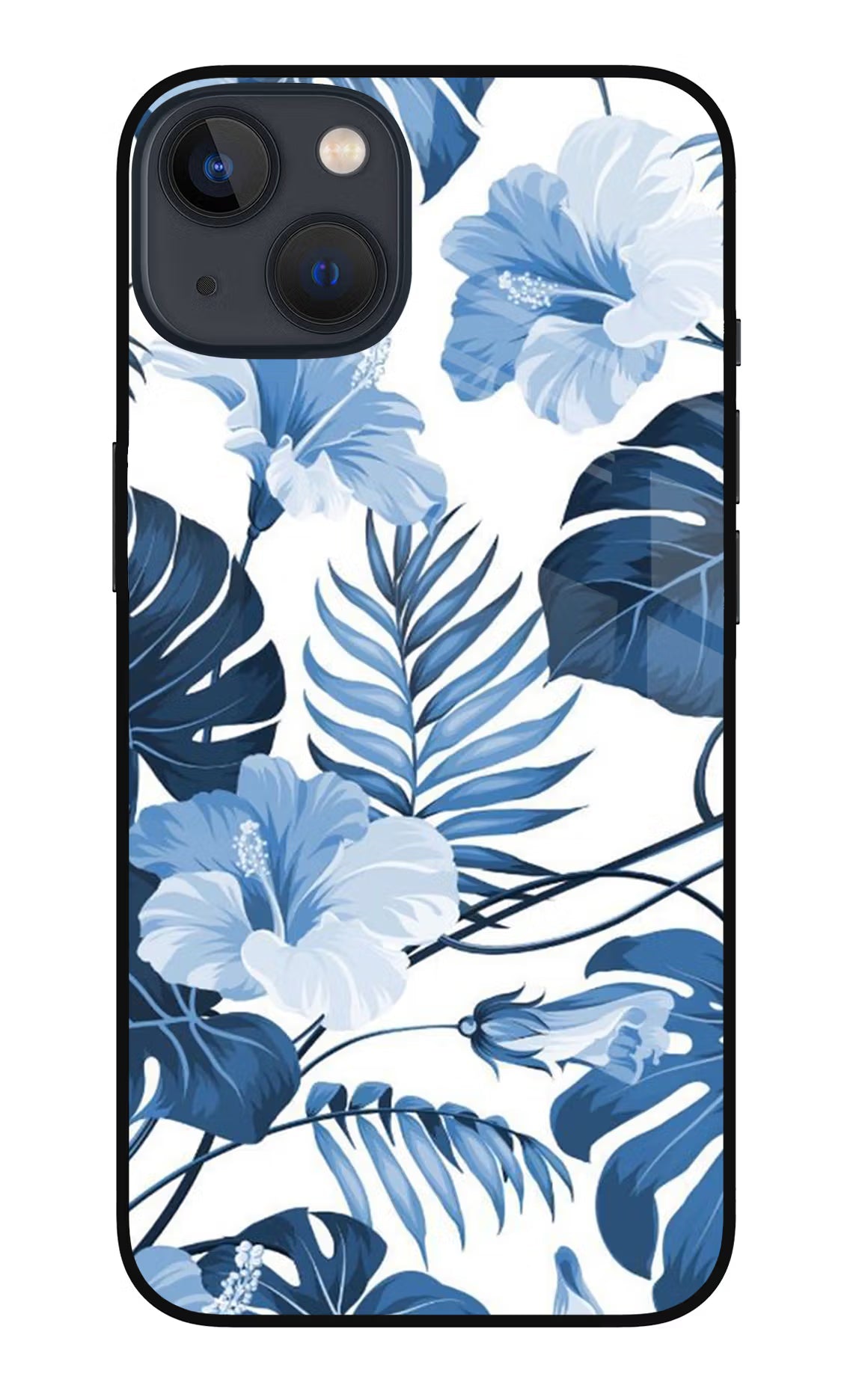 Fabric Art iPhone 13 Glass Case Back Cover by Casekaro