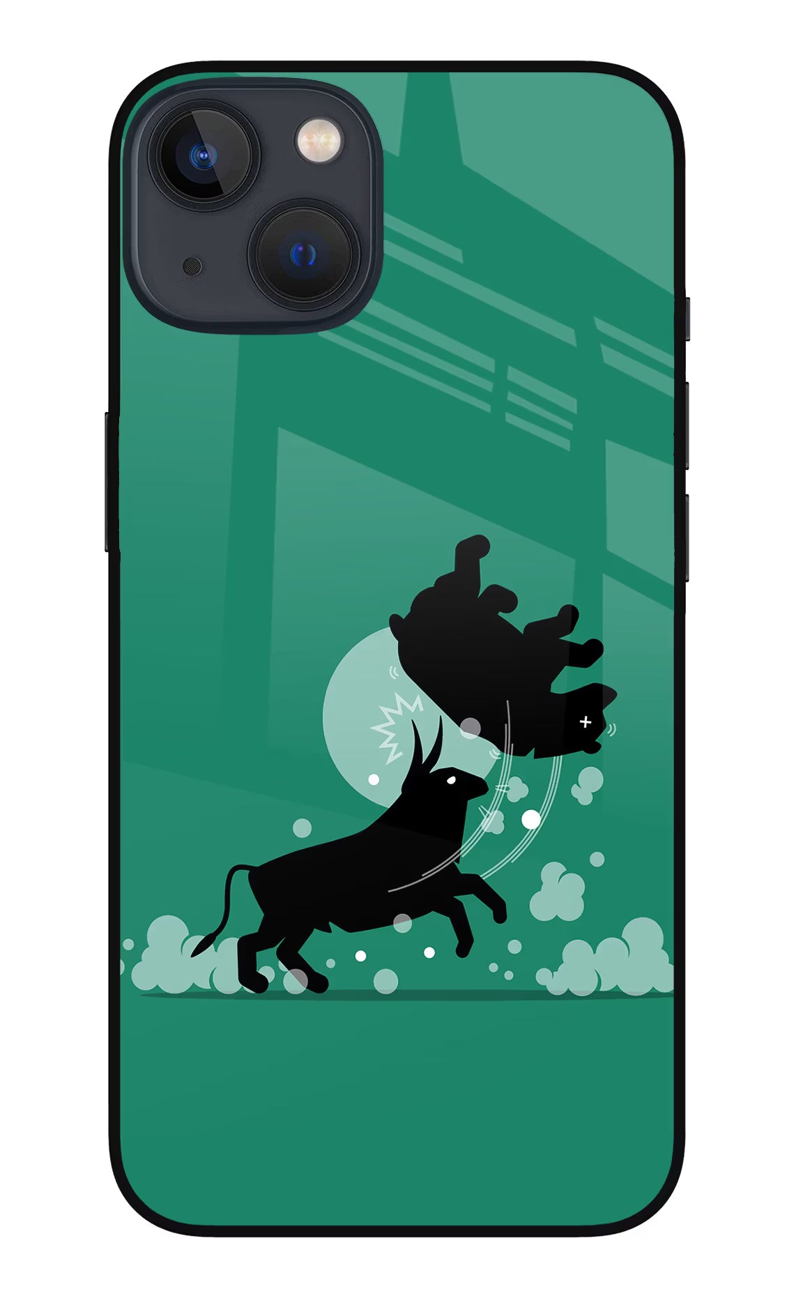 Bull Conqueror iPhone 13 Glass Case