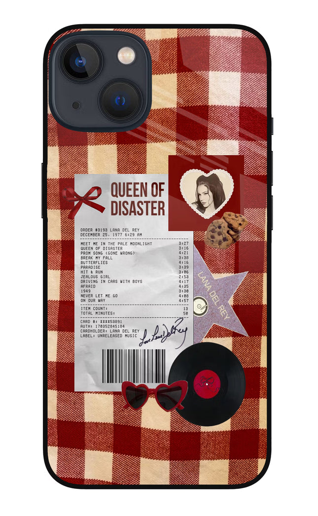 Queen of Disaster iPhone 13 Glass Case