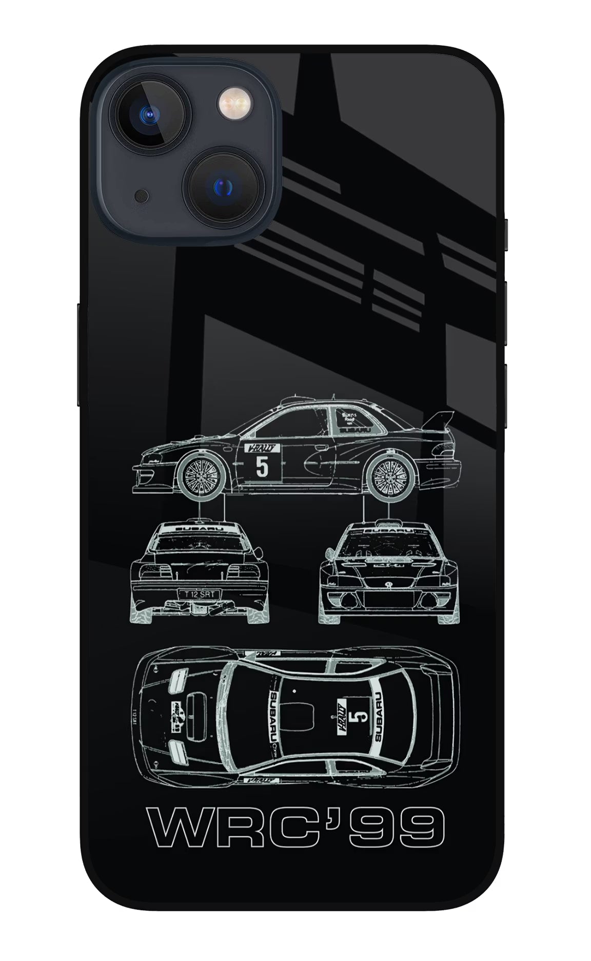 WRC'99 iPhone 13 Glass Case Back Cover by Casekaro