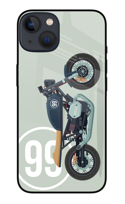 Classic Cafe Racer 99 iPhone 13 Glass Case