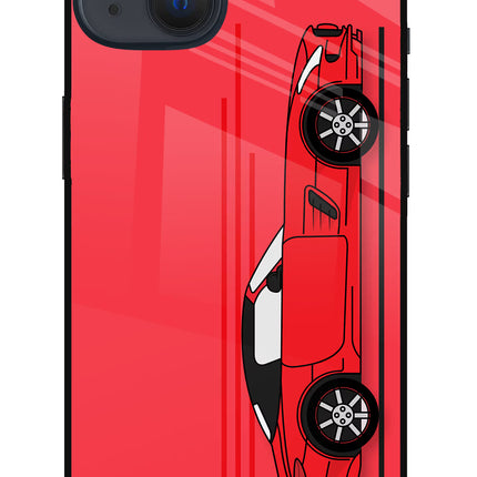 Red Velocity iPhone 13 Glass Case