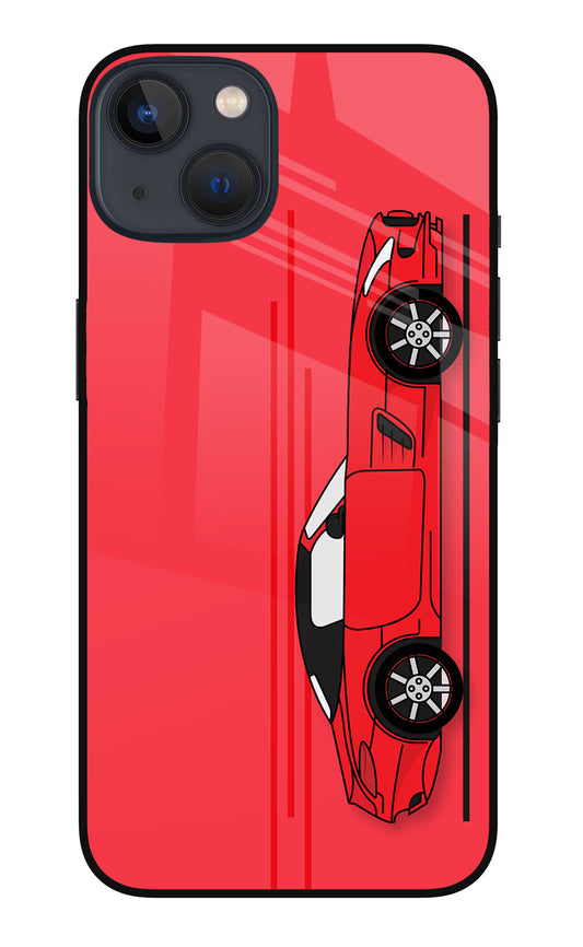 Red Velocity iPhone 13 Glass Case