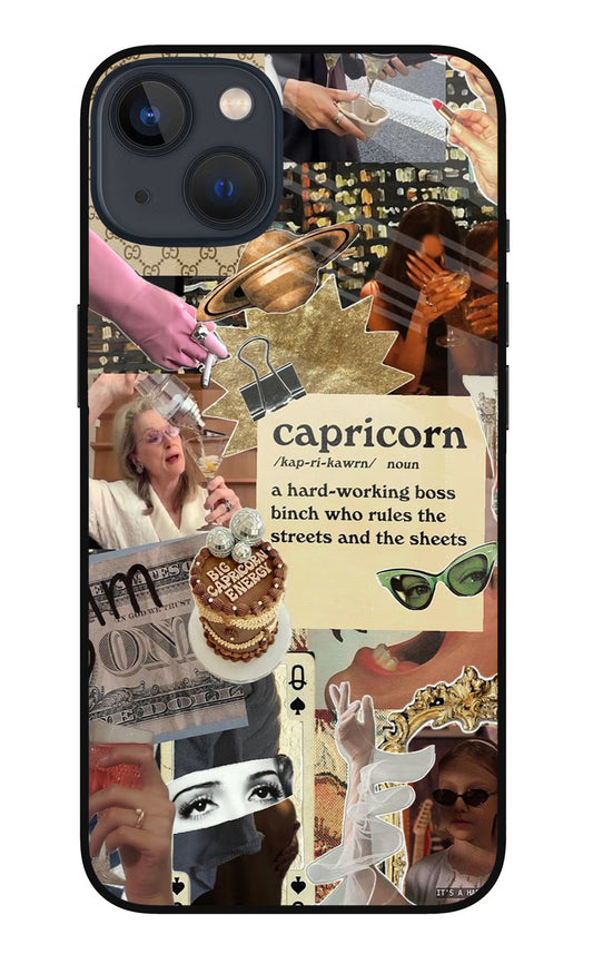 Capricorn Zodiac iPhone 13 Glass Case