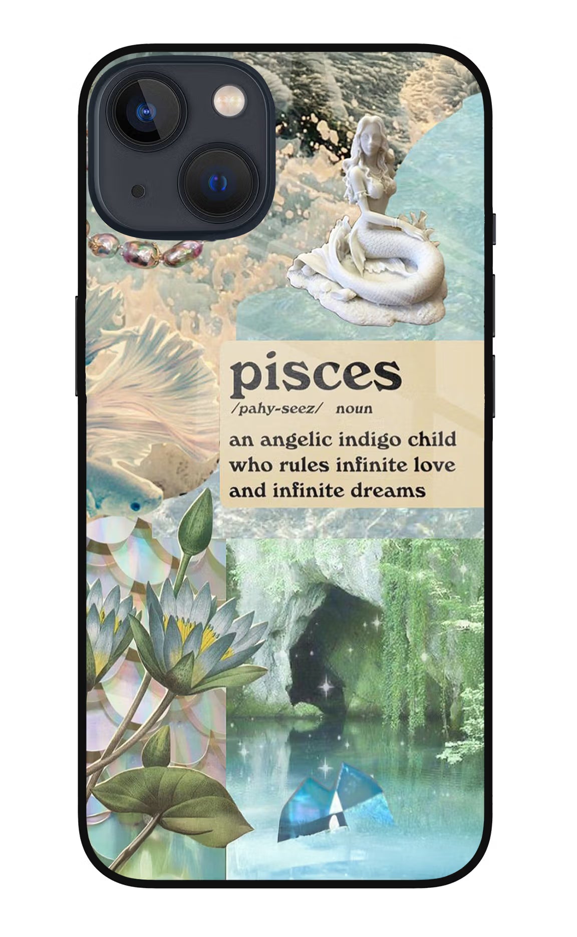 Pisces Zodiac iPhone 13 Glass Case