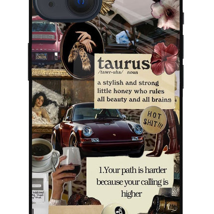 Taurus Zodiac iPhone 13 Glass Case