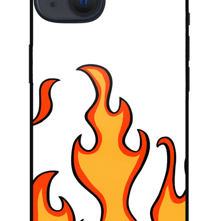 Fired Up – White iPhone 13 Glass Case