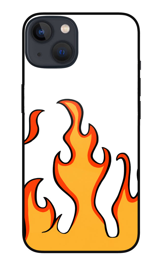 Fired Up – White iPhone 13 Glass Case