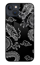 Twin Dragons iPhone 13 Glass Case