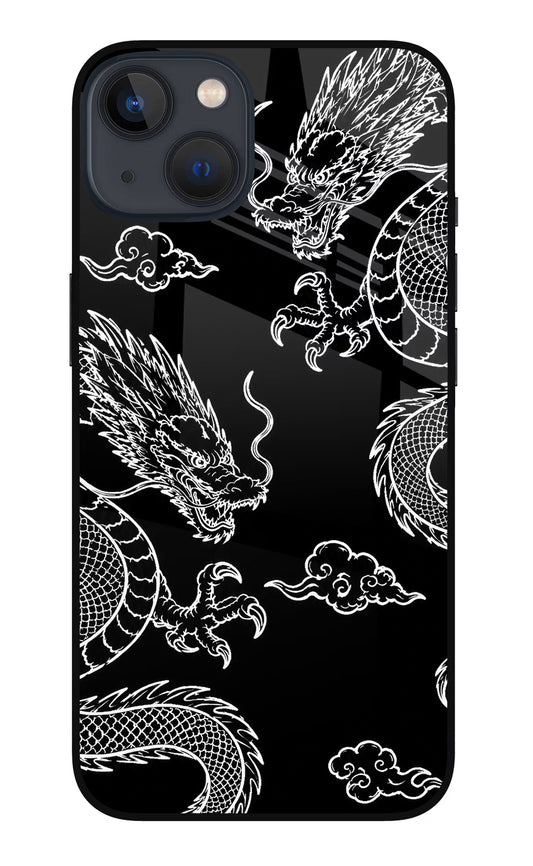Twin Dragons iPhone 13 Glass Case