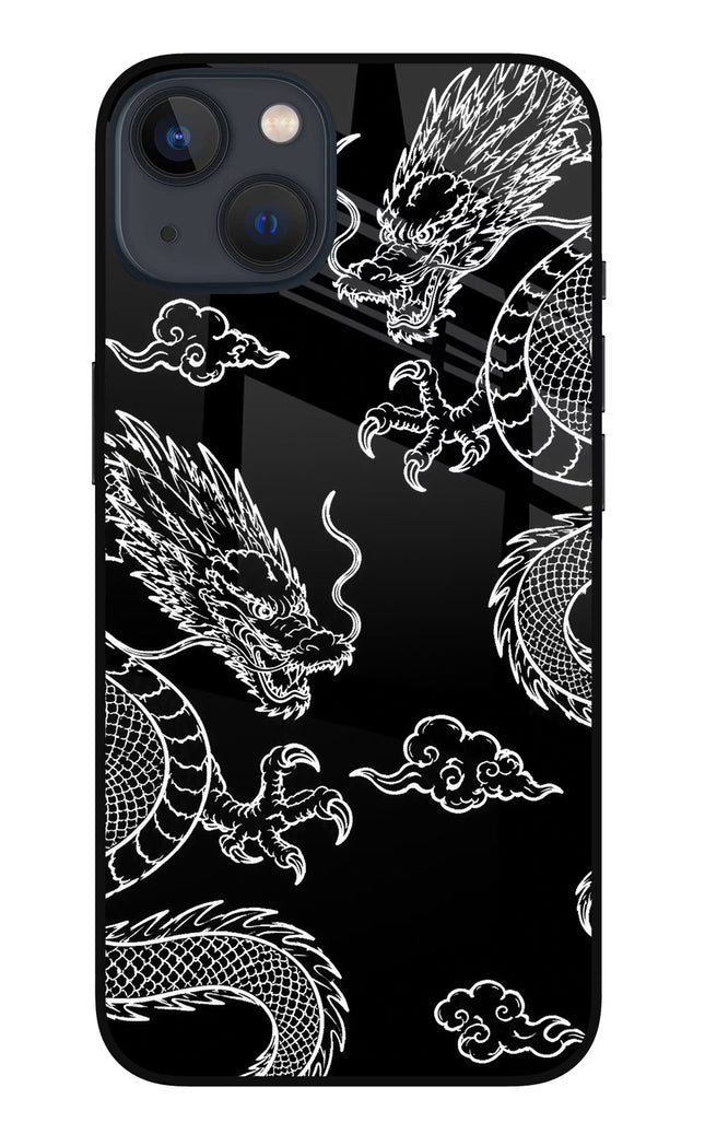 Twin Dragons iPhone 13 Glass Case