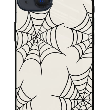Spider Web iPhone 13 Glass Case