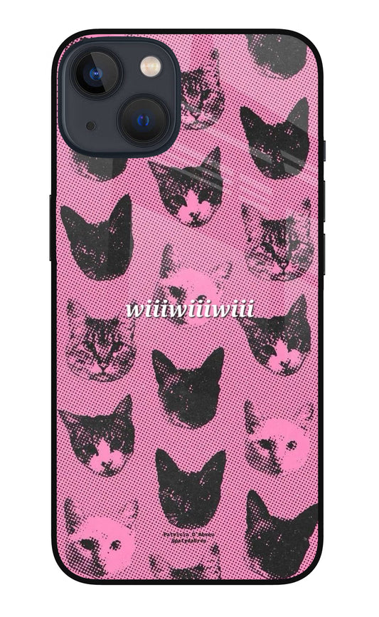 Pink Cats iPhone 13 Glass Case