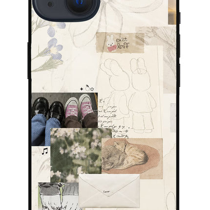 Soft Aesthetic iPhone 13 Glass Case
