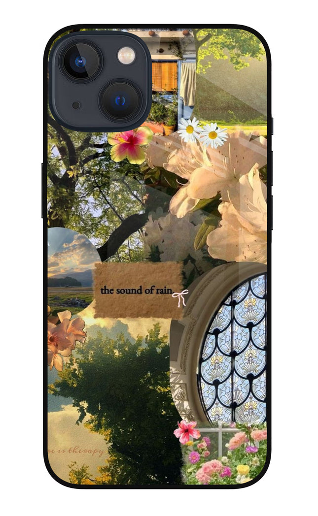 Rain iPhone 13 Glass Case