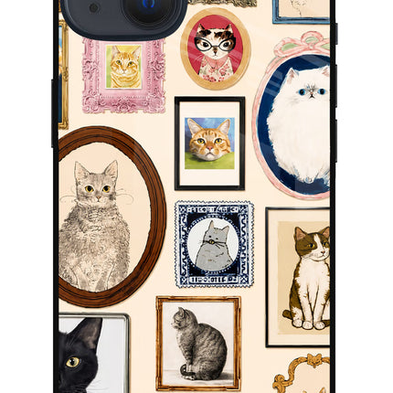 Mirror Cats iPhone 13 Glass Case