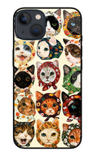 Cool Cat iPhone 13 Glass Case