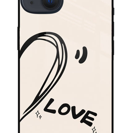 Soul Line iPhone 13 Glass Case Back Cover by Casekaro