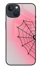 Pink Web iPhone 13 Glass Case