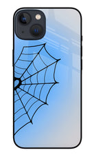 Blue Web iPhone 13 Glass Case