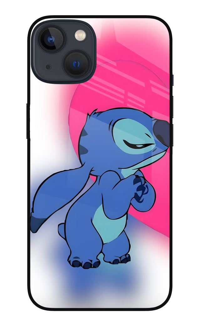 Stitch Hug iPhone 13 Glass Case