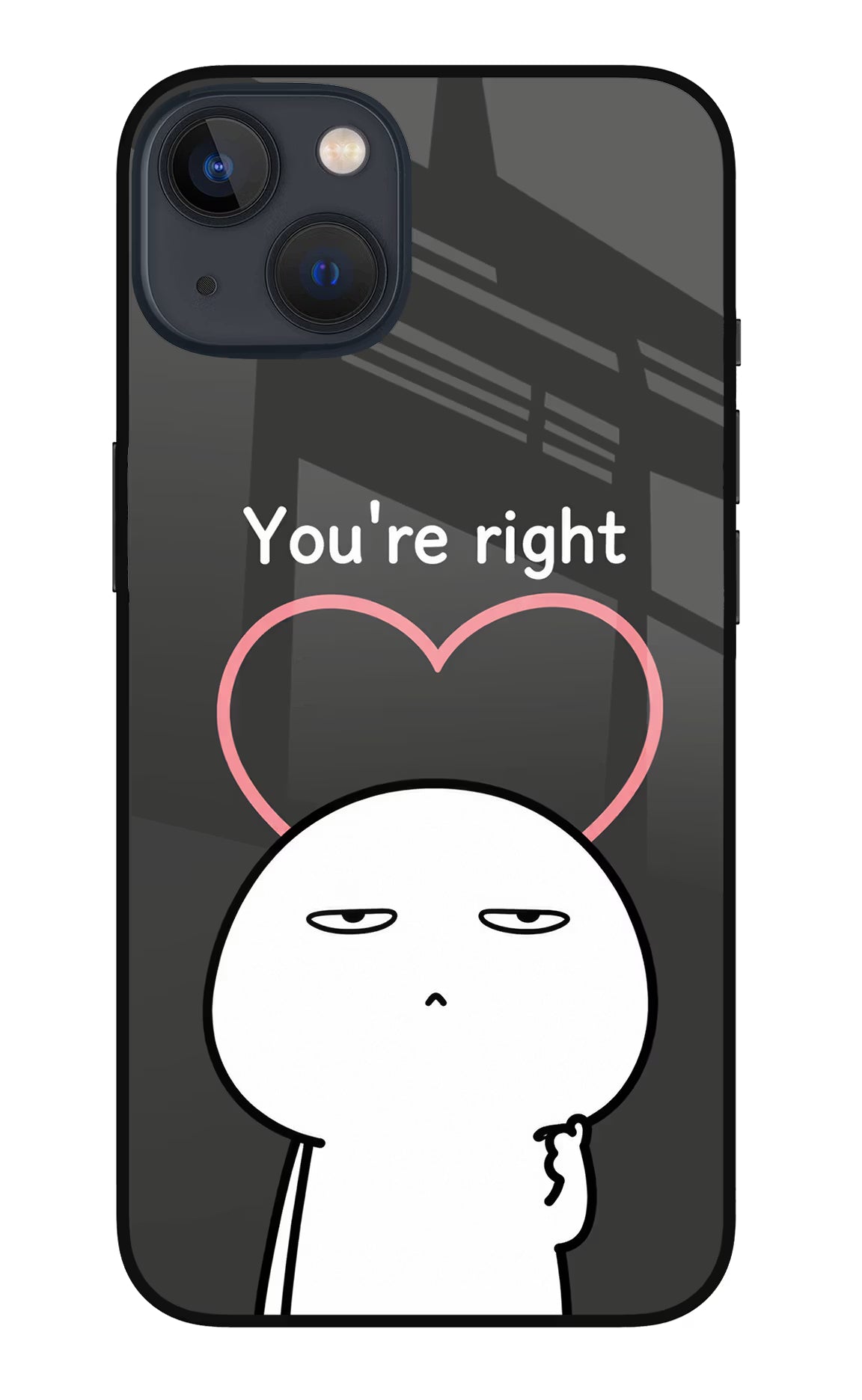 You're Right iPhone 13 Glass Case