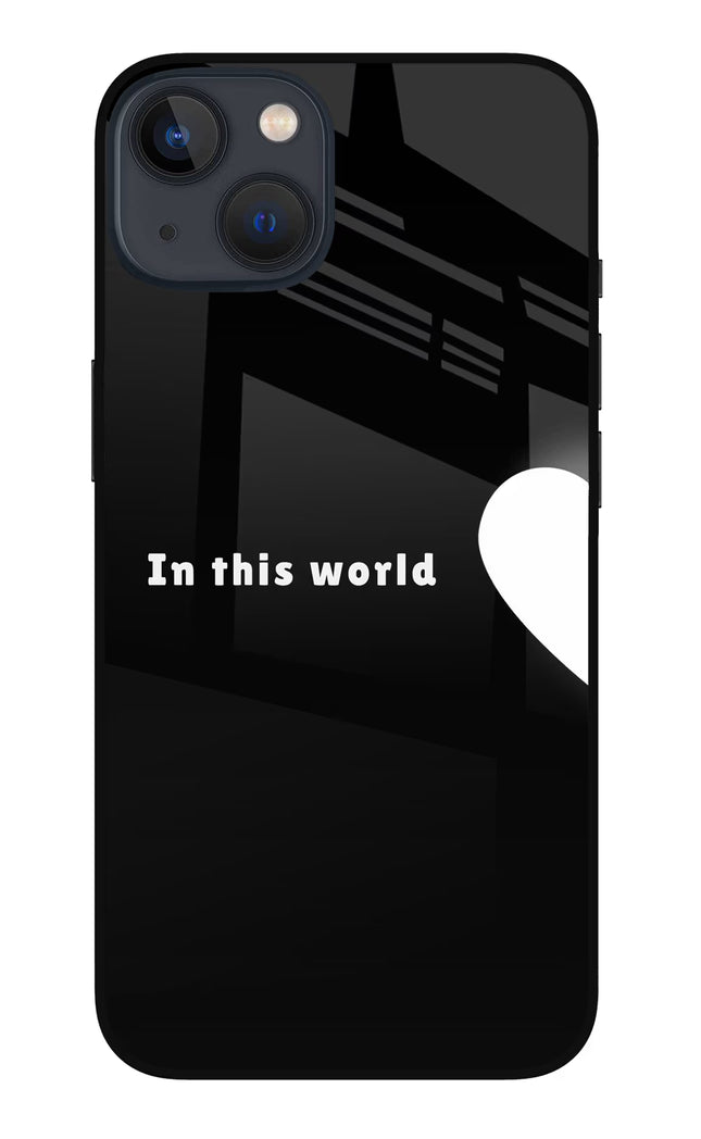 This World iPhone 13 Glass Case