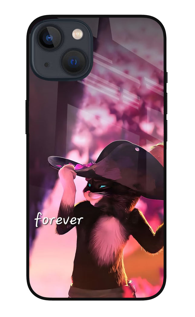 Forever Cat iPhone 13 Glass Case