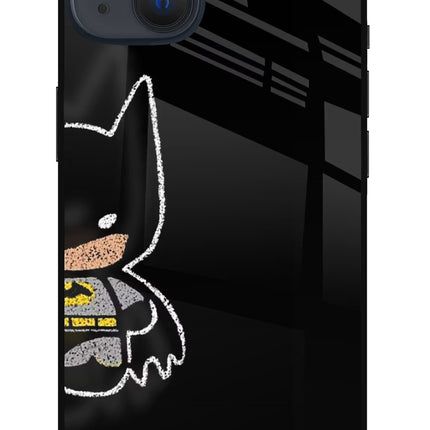 Bat Kitty iPhone 13 Glass Case Back Cover by Casekaro