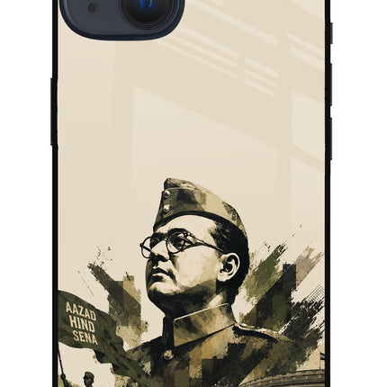 Netaji Rising iPhone 13 Glass Case Back Cover by Casekaro