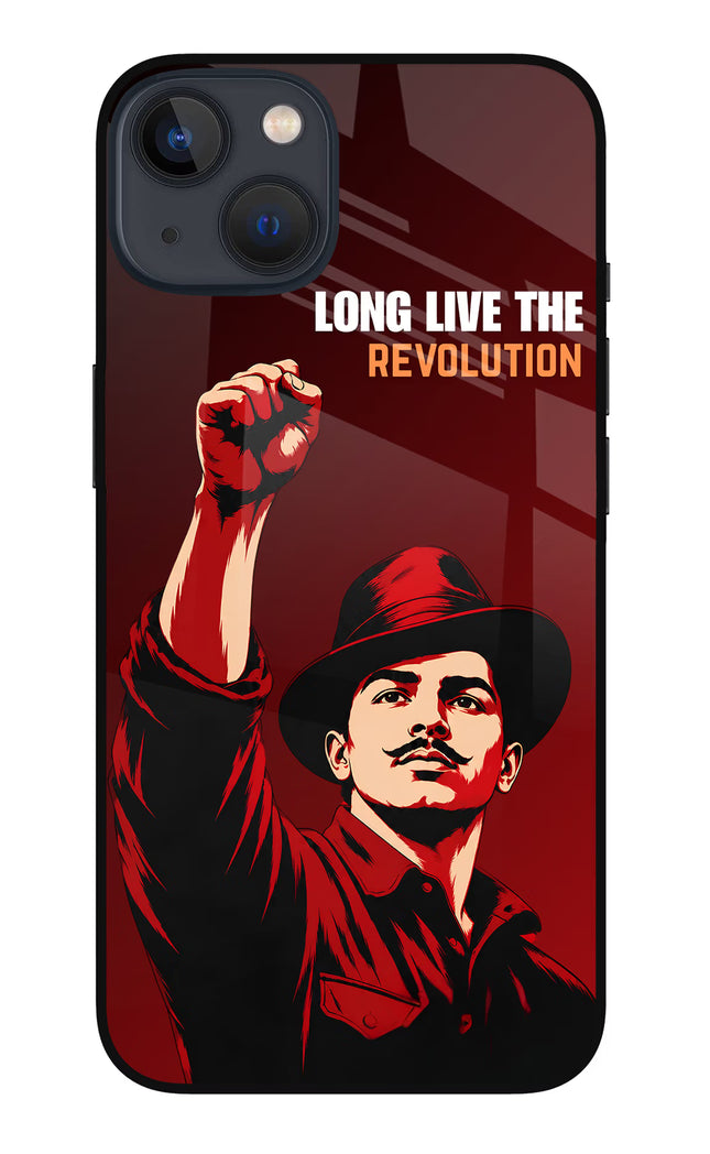 Bhagat Singh Revolution iPhone 13 Glass Case