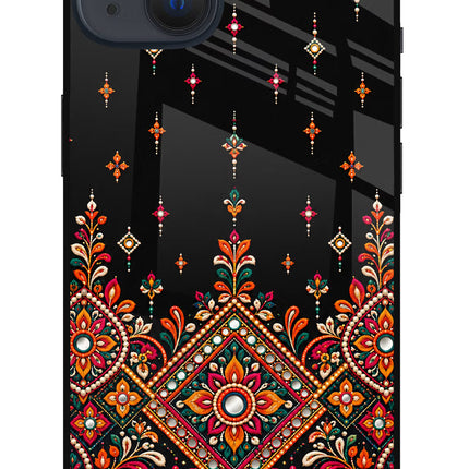 Noir Mehfil iPhone 13 Glass Case