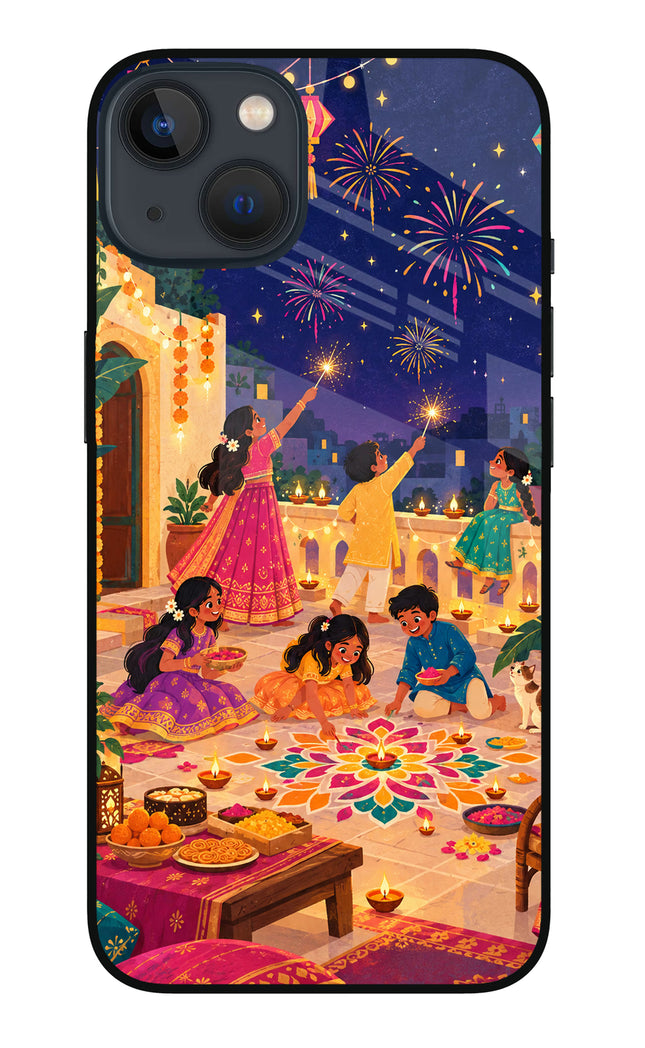 Diwali Night iPhone 13 Glass Case