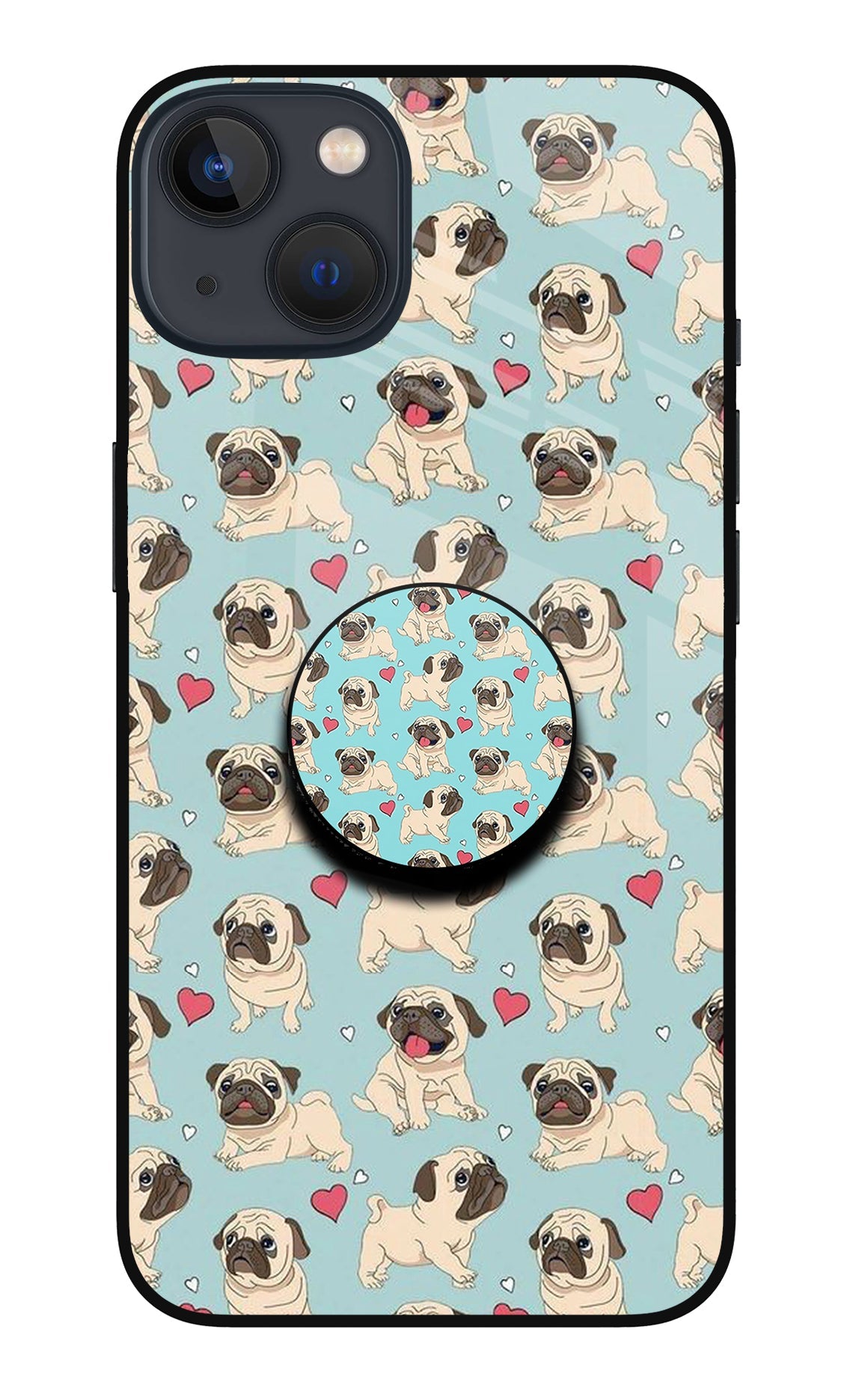 Pug Dog iPhone 13 Glass Case