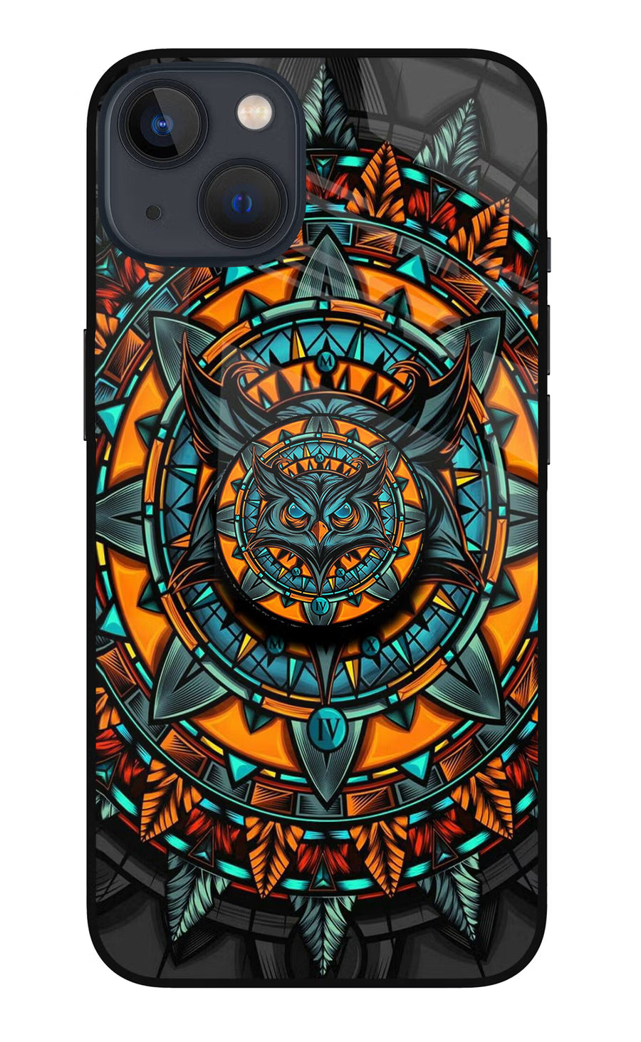 Angry Owl iPhone 13 Pop Case, Metal case