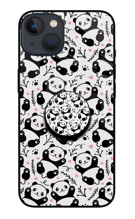 Cute Panda iPhone 13 Glass Case