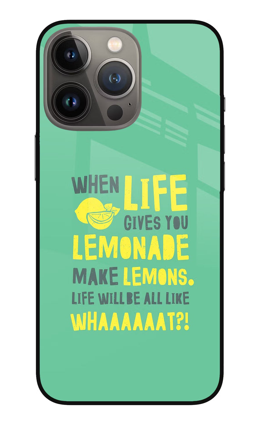Quote iPhone 13 Pro Back Cover, Metal case