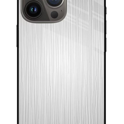 Wooden Grey Texture iPhone 13 Pro Glass Case Back Cover by Casekaro