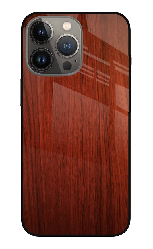Wooden Plain Pattern iPhone 13 Pro Glass Case