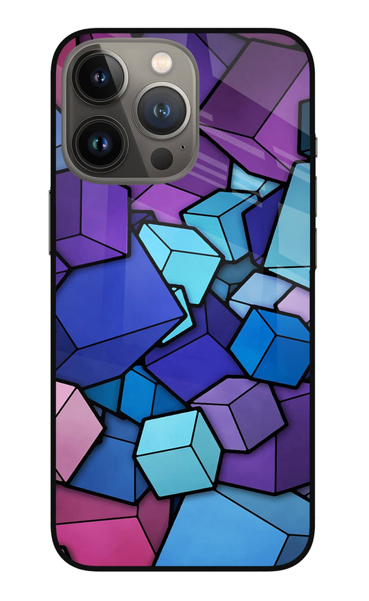 Cubic Abstract iPhone 13 Pro Glass Case