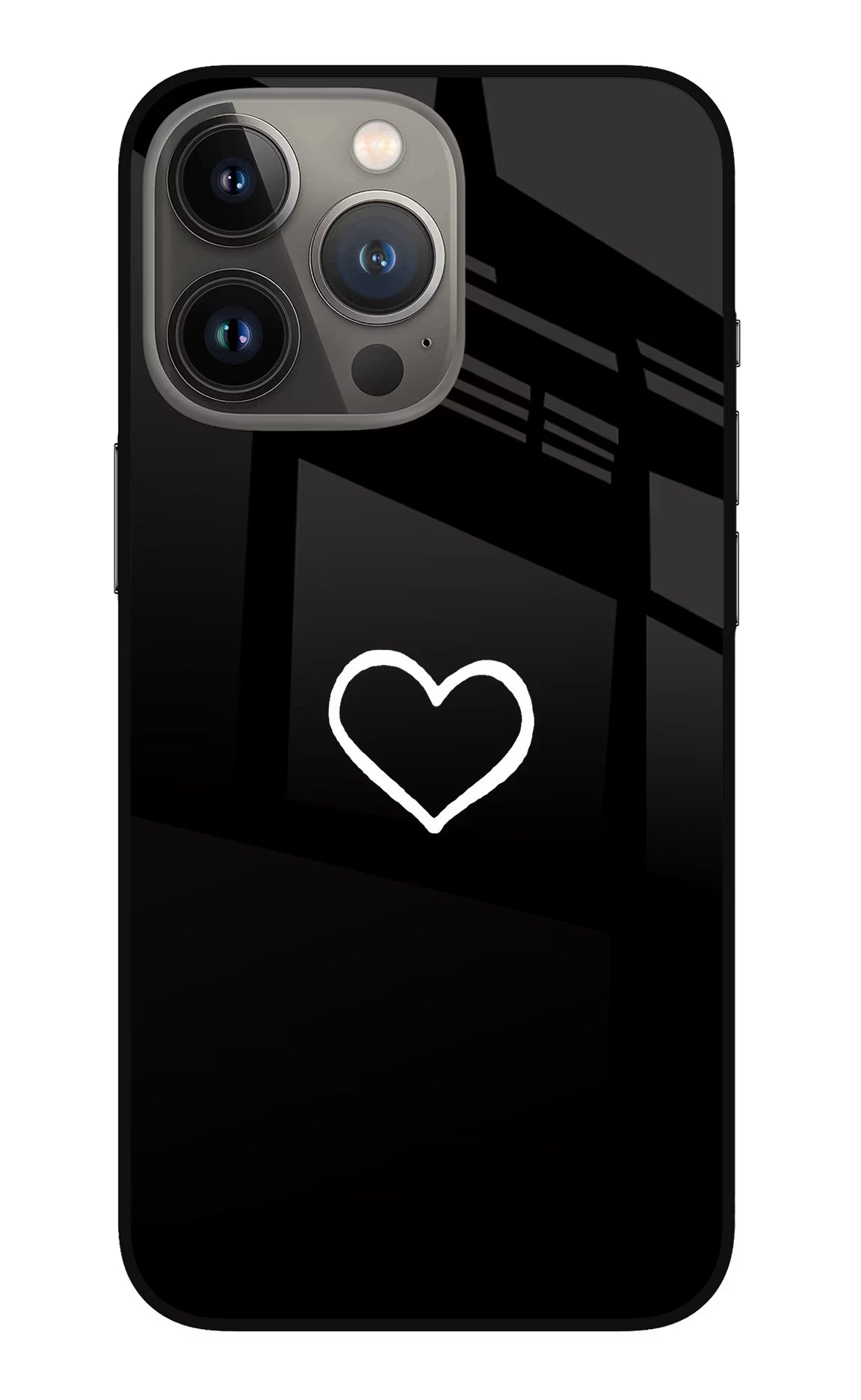 Heart iPhone 13 Pro Glass Case Back Cover by Casekaro