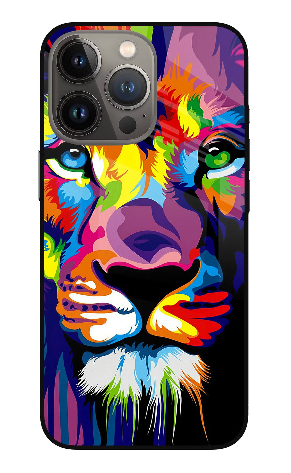 Lion iPhone 13 Pro Glass Case Back Cover by Casekaro