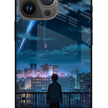 Anime iPhone 13 Pro Glass Case Back Cover by Casekaro