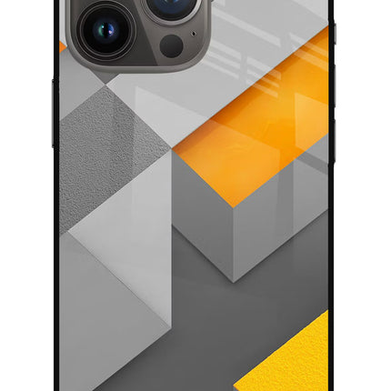 Abstract iPhone 13 Pro Glass Case Back Cover by Casekaro